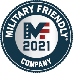 Military Friendly Company 2021 badge