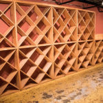 wine rack at Canteen Bar and Grill